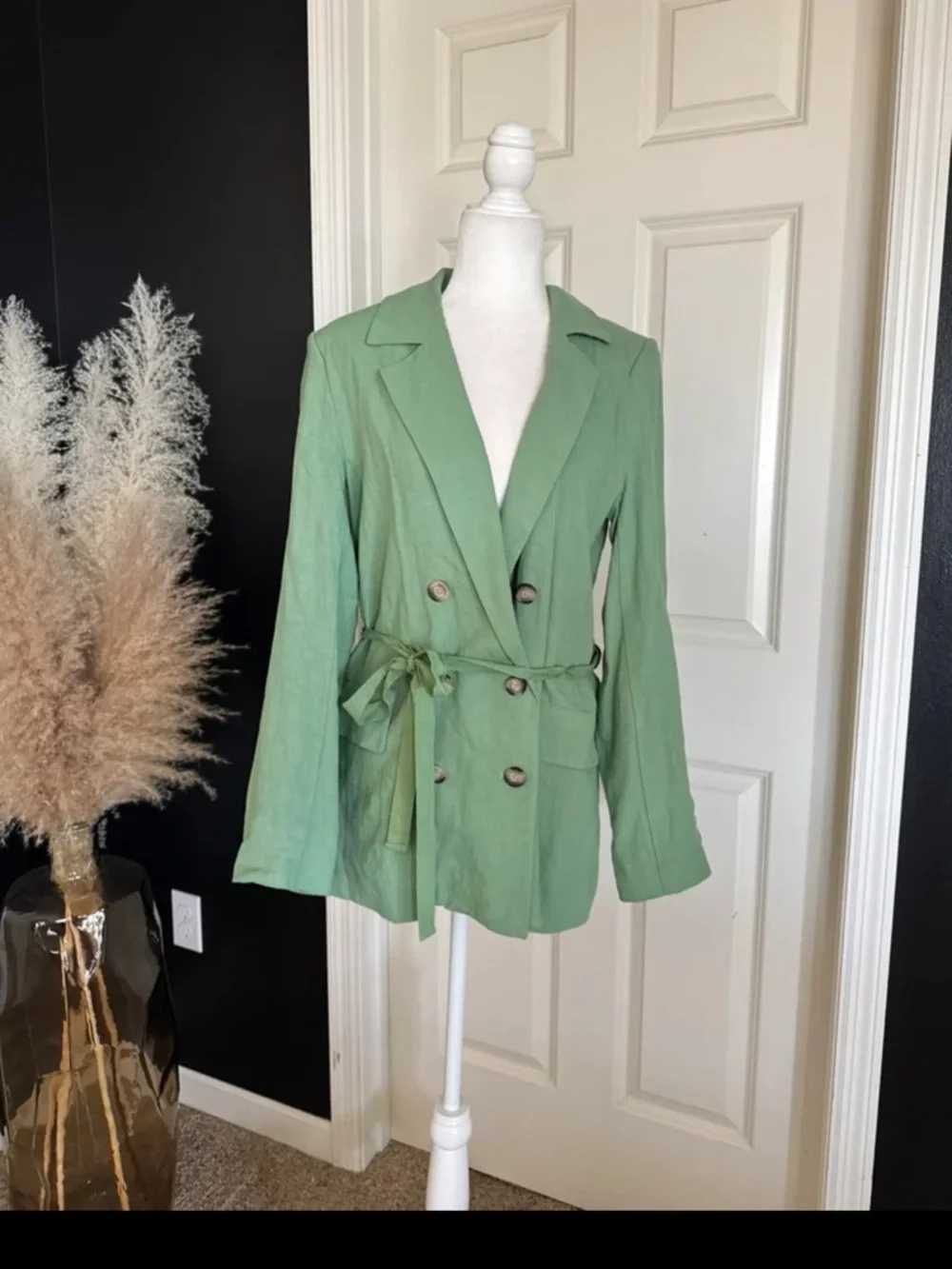 Free People Olivia Blazer in Grassland Oversized size Small - Picture 5 of 11